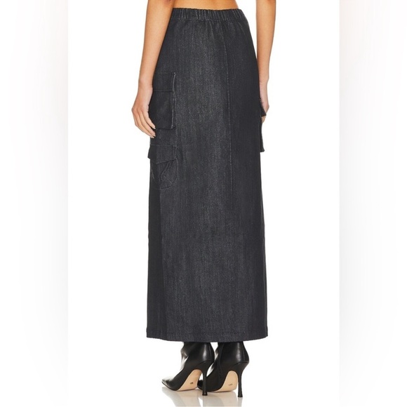 New NWT Line and Dot Mora Maxi Skirt in Charcoal Size XS - Picture 10 of 16